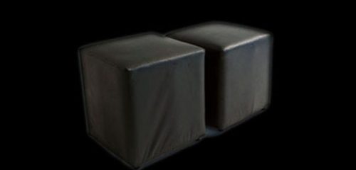 Puff 40x40 preto - 2578