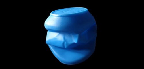 Puff Lumini lata azul - 2598