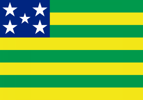Bandeira do  Estado de Goias 2 panos - 3601