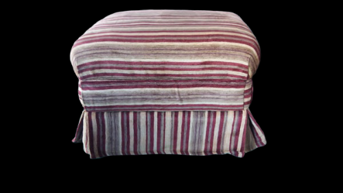 Puff listrado vermelho - 20480